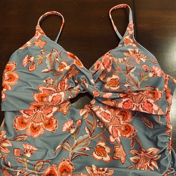 NWT Cupshe Boho Wave One-Piece Swimsuit Sz XL - Picture 3 of 11
